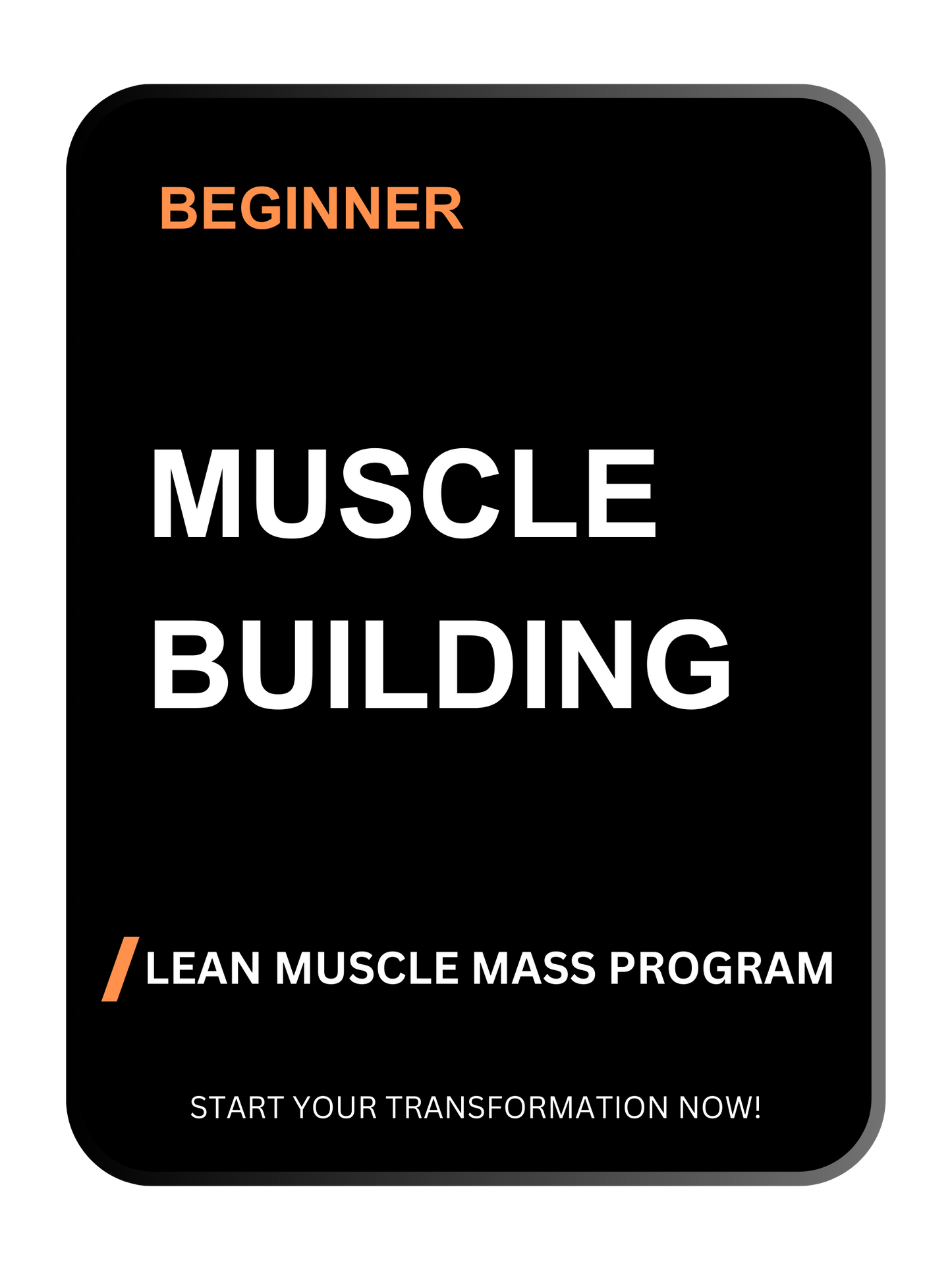 4-Week Beginner Muscle Building Workout Program